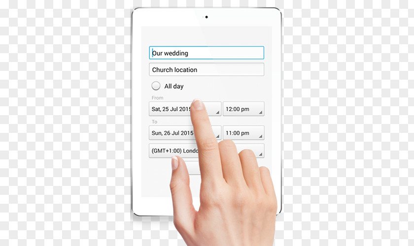 Wedding Invitations Element Thumb Hand Model Electronics PNG