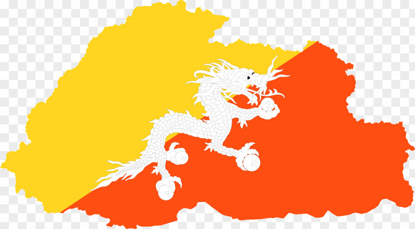 BORDER FLAG Flag Of Bhutan Mountains Map PNG