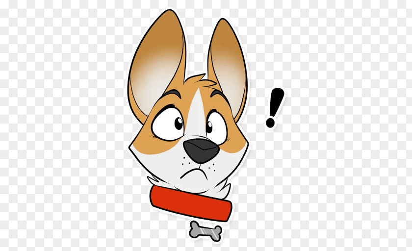 Corgi Cartoon Pembroke Welsh Dog Breed Sticker Telegram PNG