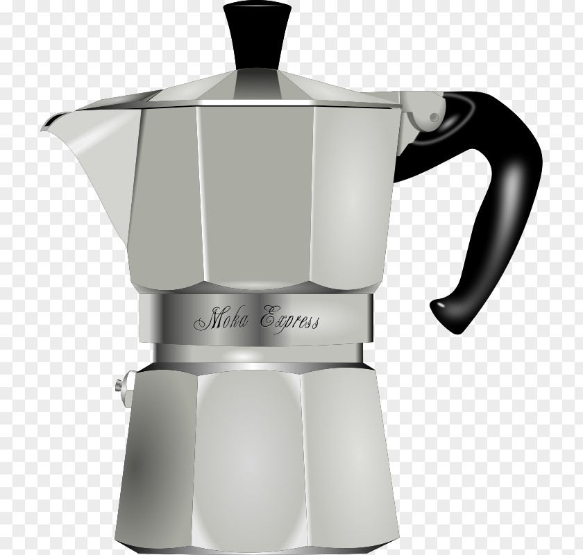 Free Coffee Cup Clipart Coffeemaker Cappuccino Moka Pot Cafe PNG