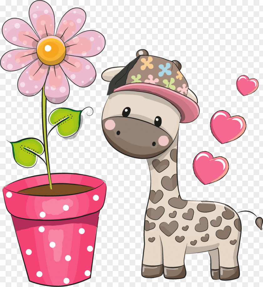 Giraffe Drawing Cartoon PNG