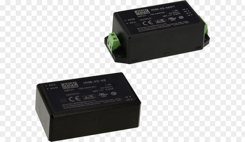 Irmão Metralha AC Adapter Power Converters MEAN WELL Enterprises Co., Ltd. Electric Potential Difference IRM-60-12ST PNG