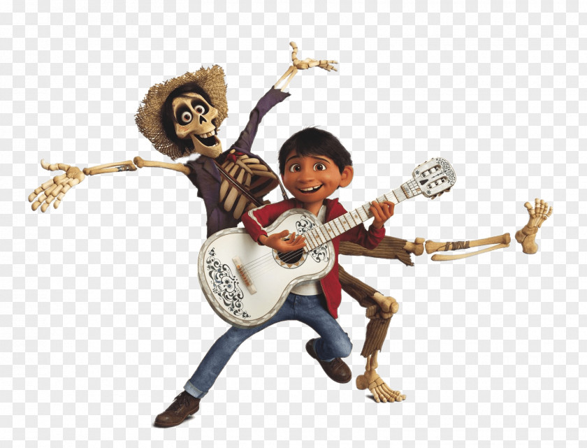 Miguel And Hector Playing Music PNG and Music, boy playing guitar clipart PNG