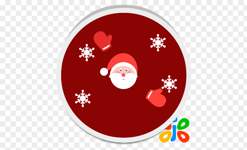 Snowflake Red Christmas Ornament PNG