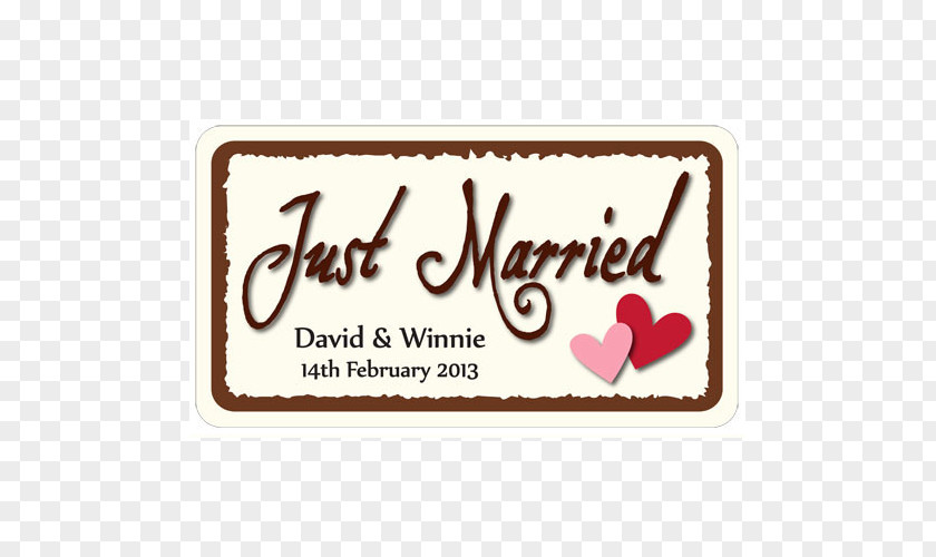 Car Vehicle License Plates Wedding Party Favor Marriage PNG