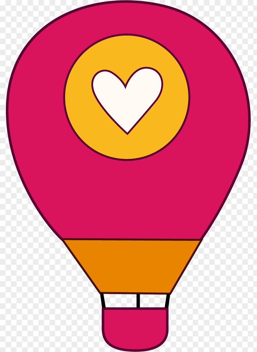 Hand Painted Red Balloon Clip Art PNG