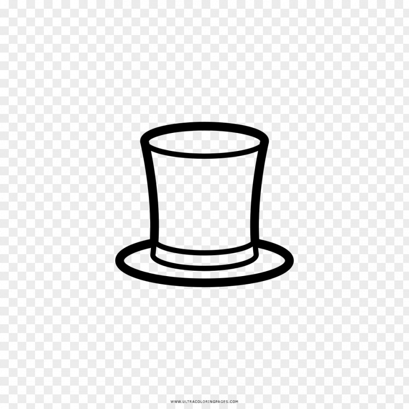 Hat Drawing Coloring Book Top Black And White PNG