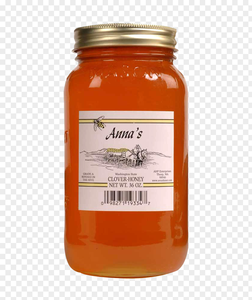 Honey Bee Monofloral Mason Jar PNG