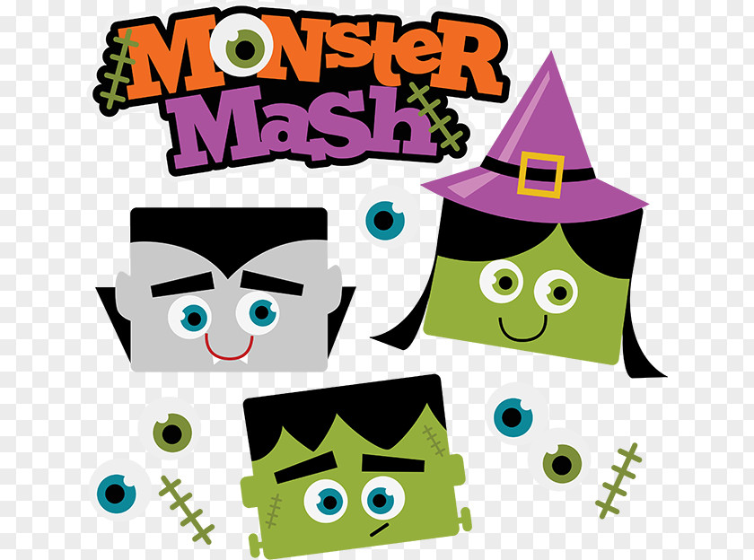 Monster Mash Party Clip Art PNG