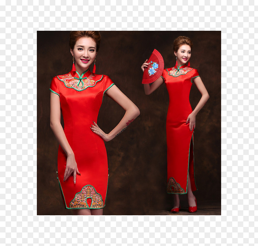 Chinese Wedding China Cheongsam Dress Clothing PNG