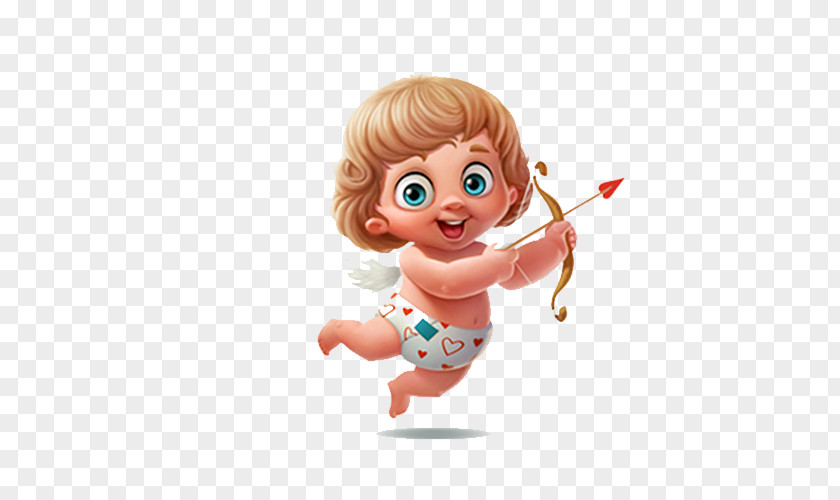 Cute Cupid Doll Illustration PNG