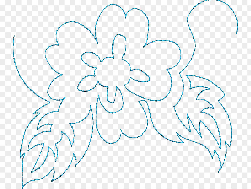 Embroidery-pattern Floral Design Longarm Quilting Machine Pattern PNG