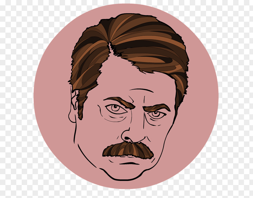 Nick Offerman Ron Swanson Parks And Recreation Leslie Knope PNG