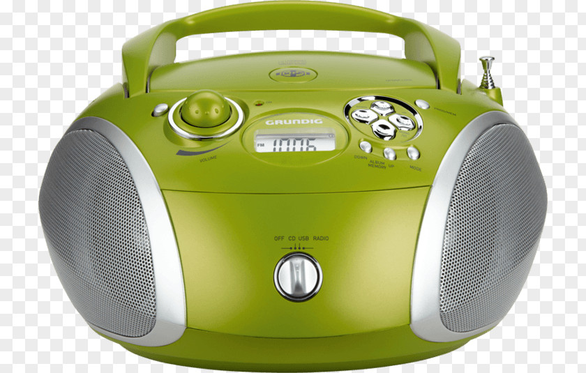 Radio Receiver Compact Disc CD Player Boombox PNG
