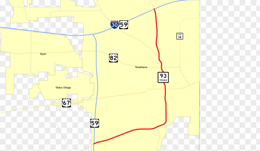 Road Texas State Highway 93 56 151 System U.S. Route 82 In PNG