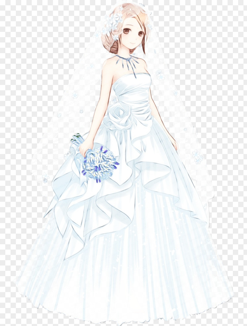 Wedding Dress Flower Girl Bride Gown PNG