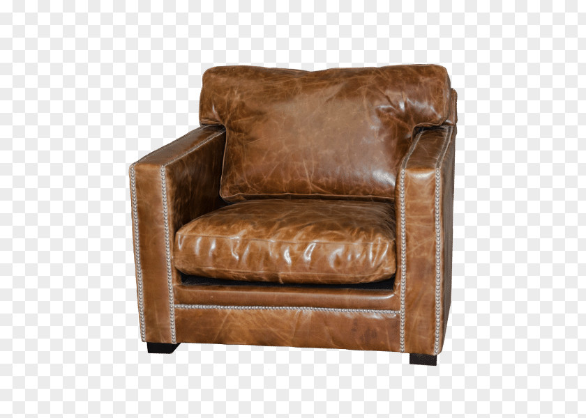 Chesterfield Club Chair Loveseat Brown Leather PNG