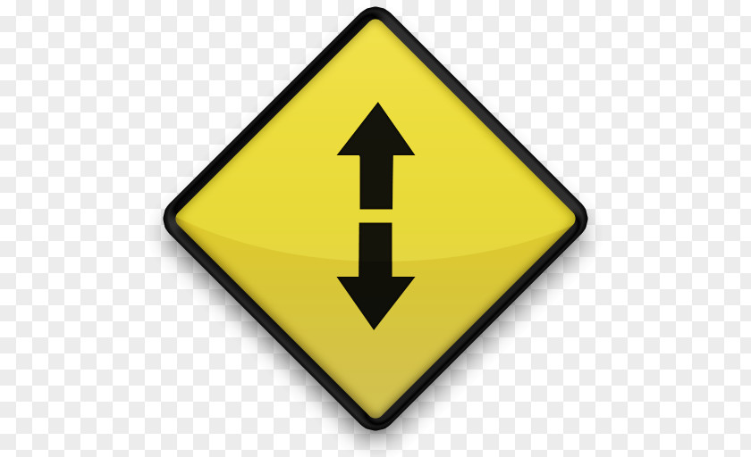 Down Arrow Traffic Sign Priority Signs Road Junction PNG