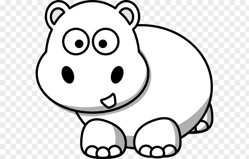 Hippo Hippopotamus Clip Art Drawing Image Openclipart PNG