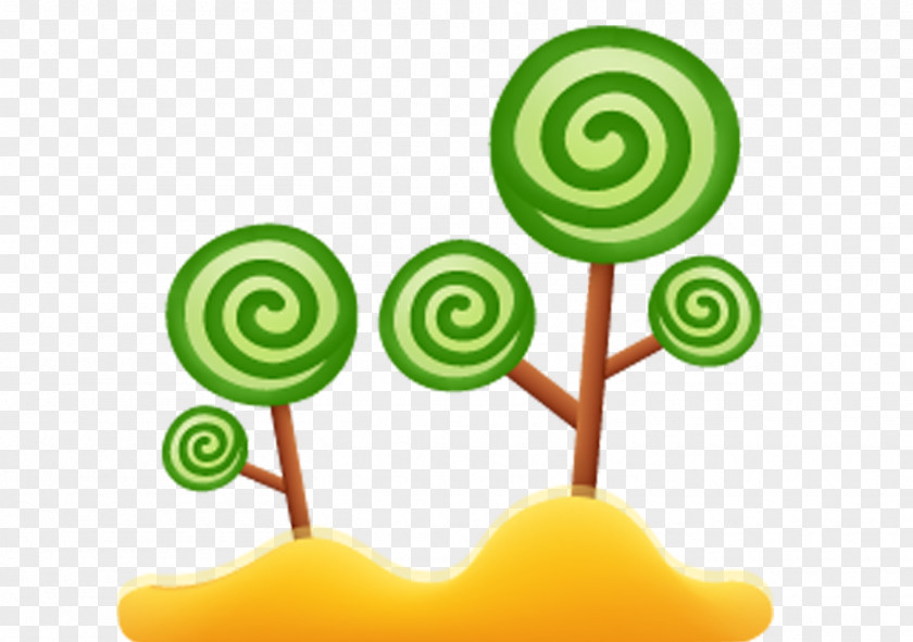 Lollipop Tree Icon PNG