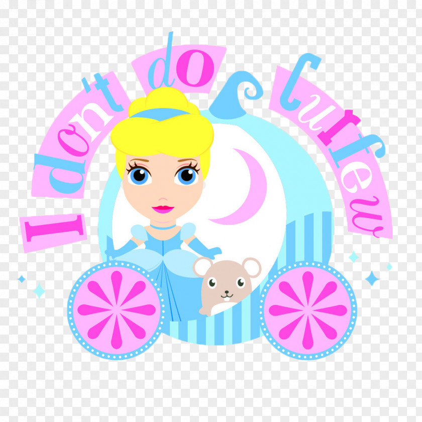 Cartoon Cinderella Pumpkin Carriage Snowflake PNG