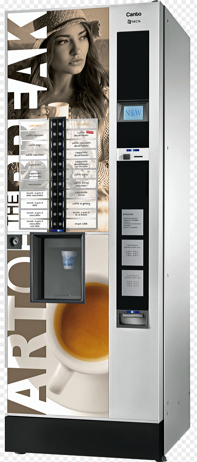 Coffee Vending Machine Drink Machines Automat PNG