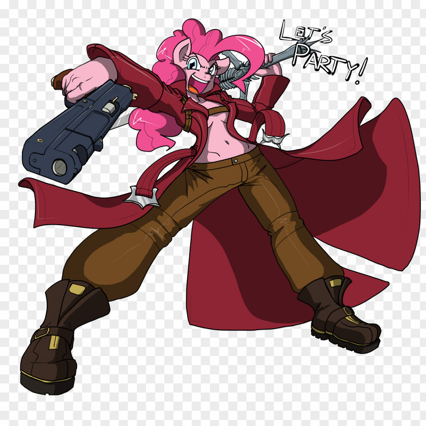 Devil May Cry Pinkie Pie Pony Fan Art Fiction PNG