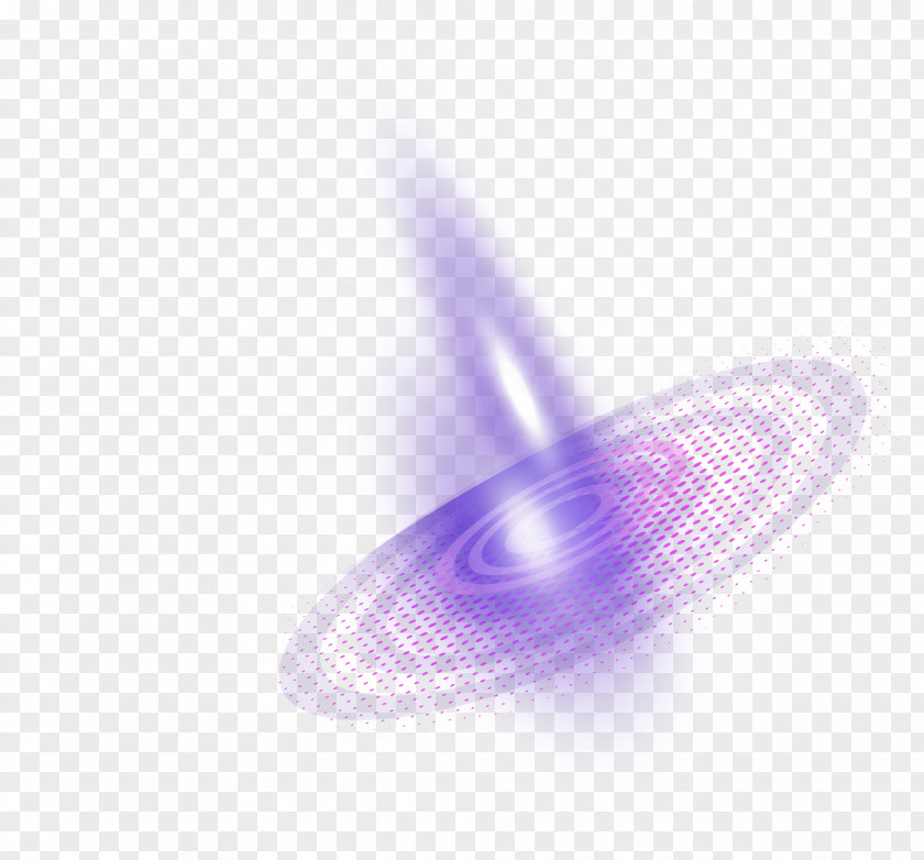 Purple Fresh Circle Light Effect Element PNG