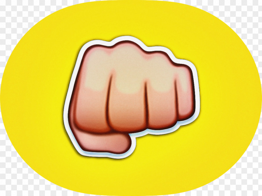 Yellow Finger Mouth Hand Gesture PNG