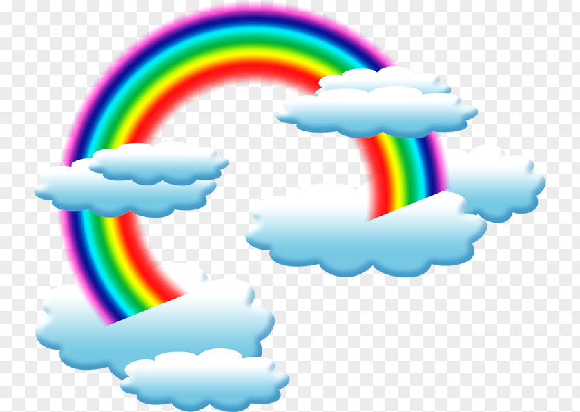 Cloud Rainbow Animaatio PNG