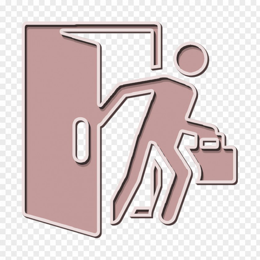 Day In The Office Pictograms Icon Exit PNG