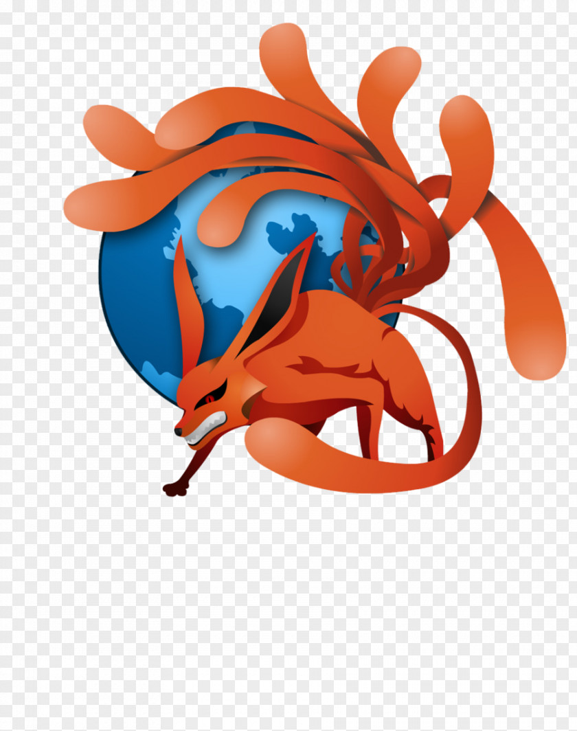 Kurama Naruto Uzumaki Madara Uchiha Firefox PNG Firefox, firefox clipart PNG