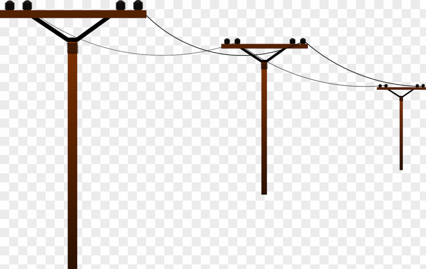 Eletricity Illustration Clip Art Overhead Power Line Openclipart Electric Transmission Electricity PNG