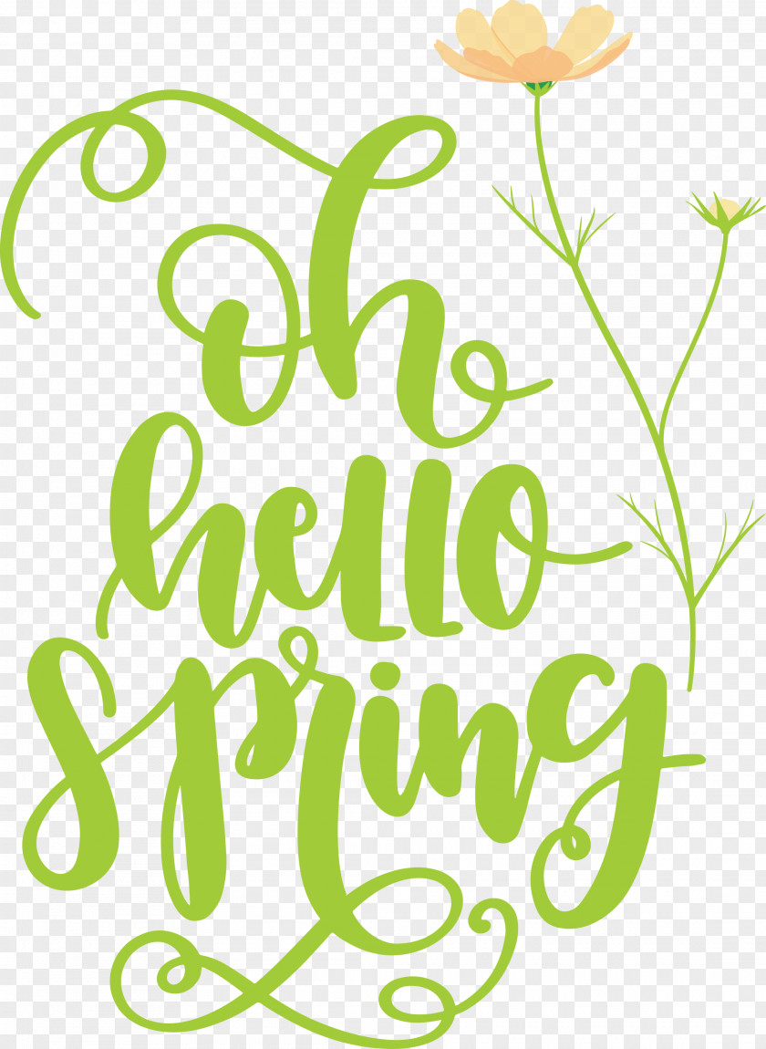 Hello Spring Oh PNG