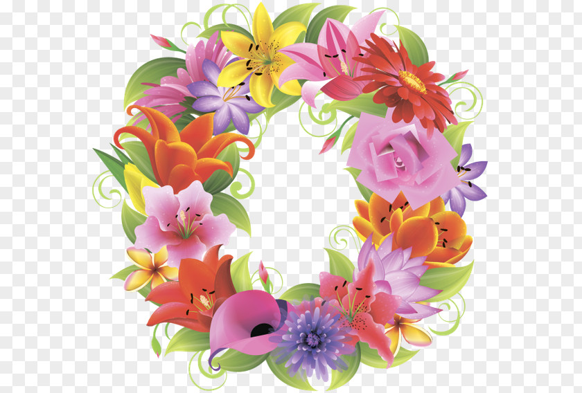 Letter Numerical Digit Cut Flowers Blume PNG