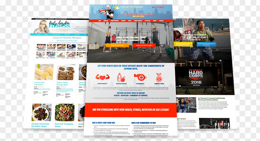 Marketing Web Page Advertising Brand Landing PNG