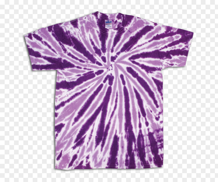 T-shirt Tie-dye Textile Purple PNG