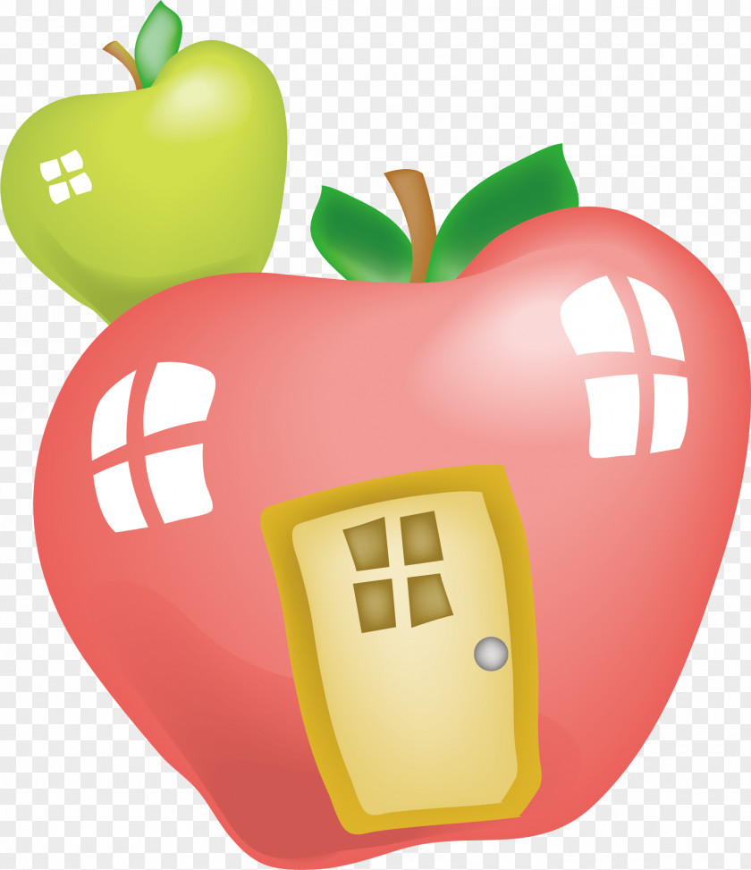 Vector Apple House Euclidean PNG