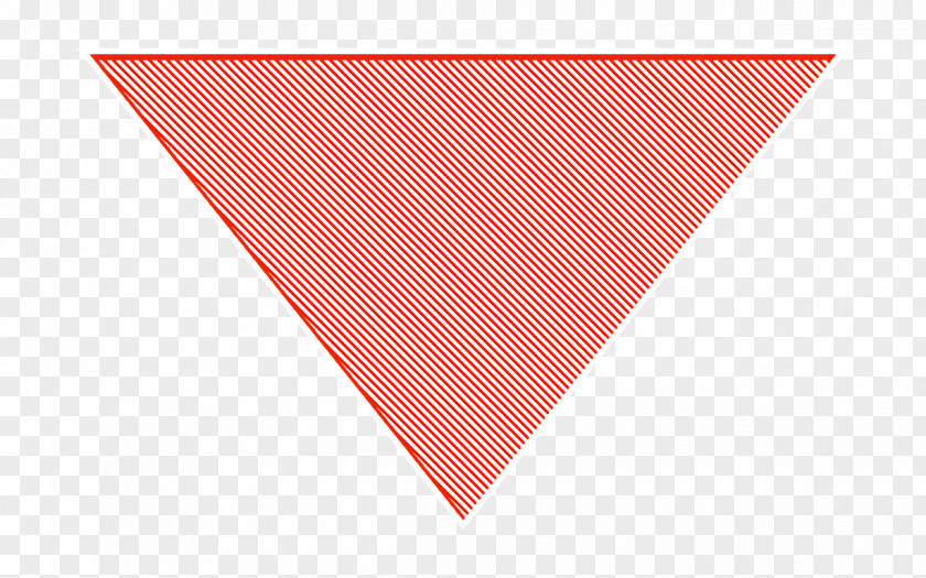 Paper Peach Down Icon Triangle PNG