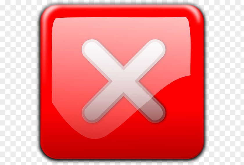 Red X Close Button Clip Art PNG