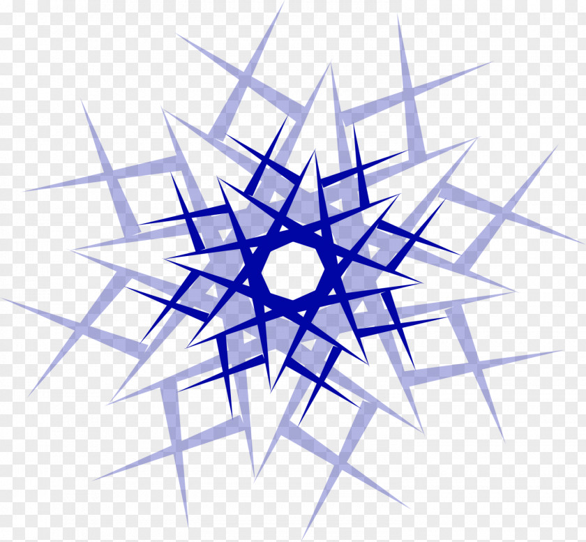 Creative Blue Snowflake Light Graphic Design PNG