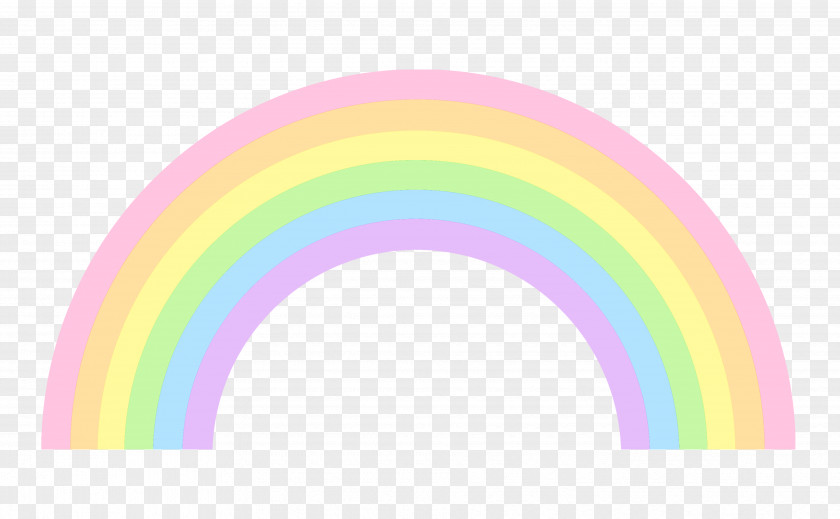 Gold Borders Pastel Rainbow Clip Art PNG