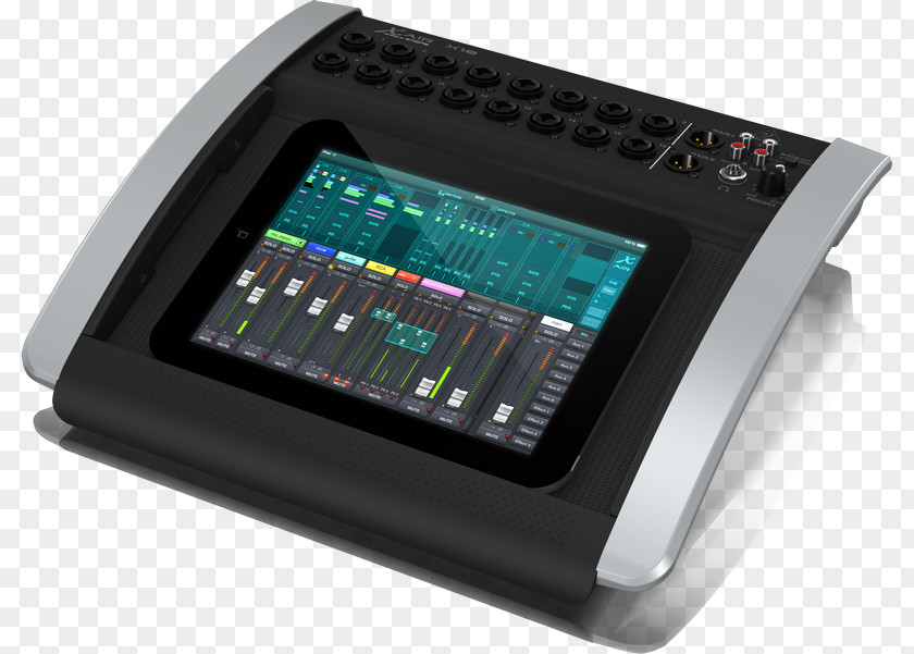 Ipad Digital Mixing Console Behringer X Air X18 Audio Mixers XR18 PNG