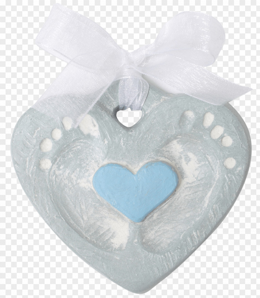 Ornament Turquoise Bloom Heart PNG