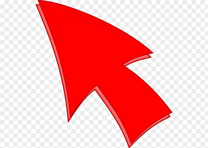 Red Arrow Computer Mouse Pointer Clip Art PNG