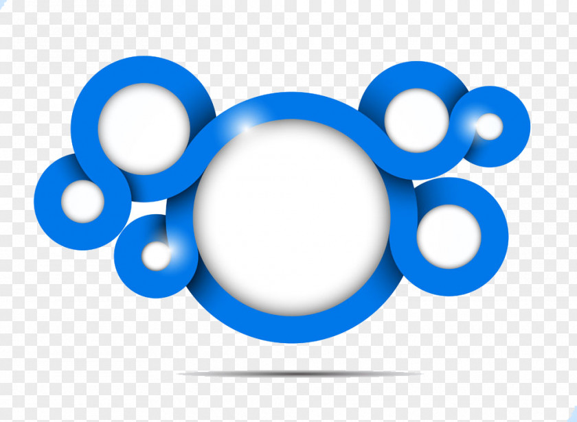 Creative Blue Circles Euclidean Vector Circle Illustration PNG