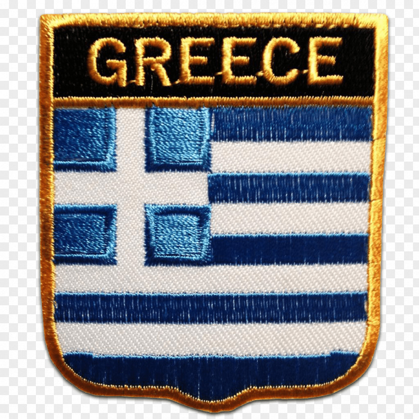 Greece Blue Flag Of Embroidered Patch Fahne PNG