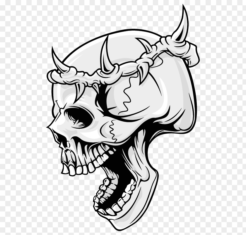 Skull Drawing PNG