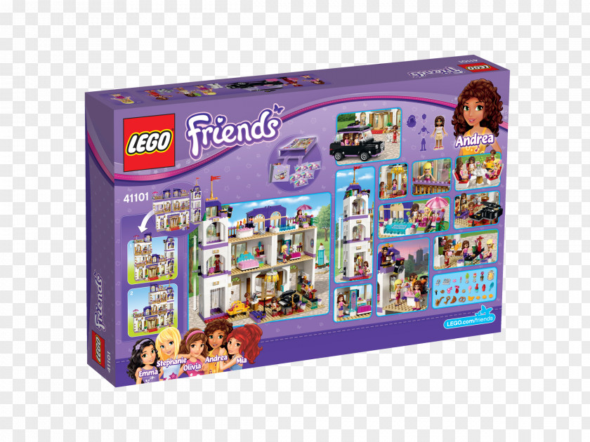 Toy LEGO 41101 Friends Heartlake Grand Hotel 41312 Sports Centre 41313 Summer Pool Amazon.com PNG