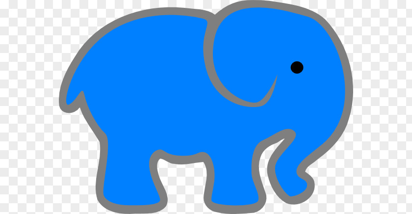 Blue Elephant Cliparts Clip Art PNG